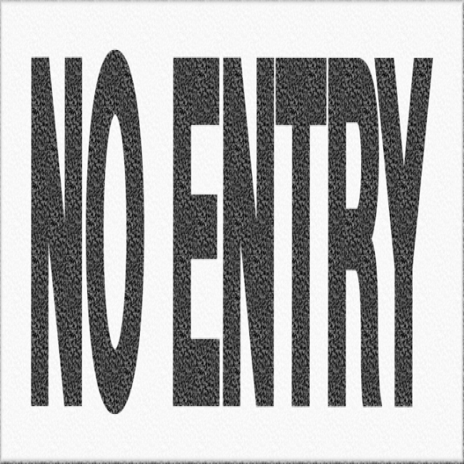 NO ENTRY 6X12 NON-SKID